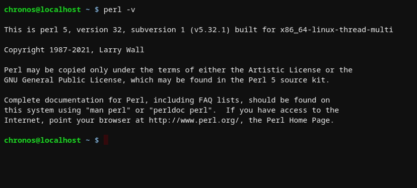 Perl sur Chrome OS